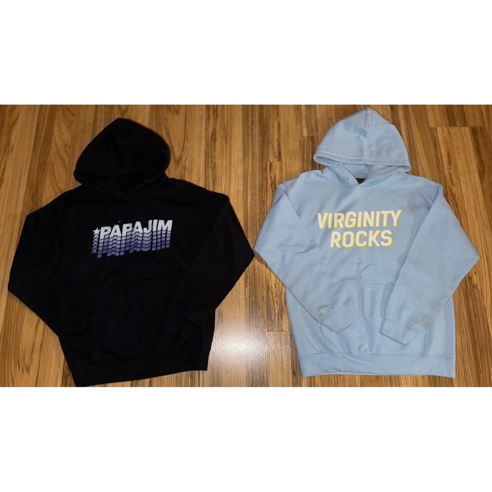 Danny‎ Duncan Men's Small Virginity Rocks Papa Jim Hoodie Sweatshirt Lot Black